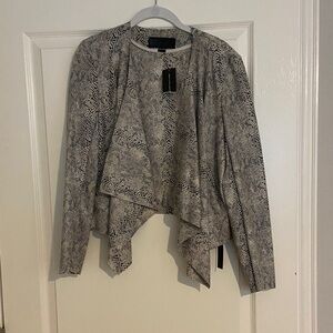 Blank NYC Snake Print Jacket - Black and White